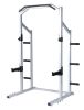 Cage Machine with Workout Bench and Weight Bar Home Gym Equipment- Gray & Black; XH