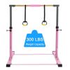 Gymnastic Bar Set Gymnastics Horizontal Bar Gymnastics Kip Bar for Kids Home Use, Pink