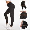 Women TIK Tok Leggings Bubble Textured Butt Lifting Yoga Pants Black Medium