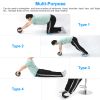 Ab Roller Wheel Fitness Exercise Wheel Roller w/ Knee Pad for Abs Workout Core Strength Exercise Home Gym