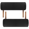 Black Foldable Massage Table 3 Zones with Wooden Frame