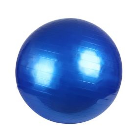 PVC Fitness Balls Yoga Ball; Thick Explosion-proof Exercise Balance Ball For Home Gym Pilates 17.72inch/21.65inch/25.59inch/29.53inch/33.46inch (Color: Blue)