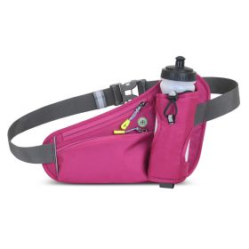 Outdoor Sports Waist Bag Multifunctional Water Bottle Bag Mobile Phone Bag (Color: Red)