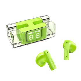 Cross border wireless Bluetooth headset Wireless in ear noise reduction private mode Extra long endurance E90 sports headset can be issued on behalf (Colour: E90 yellow green)