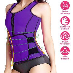 Waist Trainer for Women Men Unisex Running Walking Yoga (Color: Purple)