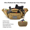 Unisex Fanny Pack Waist Bag & MOLLE EDC Pouch For Outdoor Activities